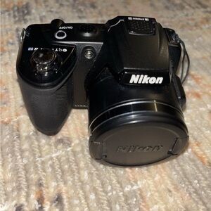 Nikon Coolpix L120 Digital Camera Black With Black Camera Case, Strap